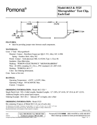 Thumbnail of document Data Sheet - 5525 Micrograbber Test Clip Patch Cord
